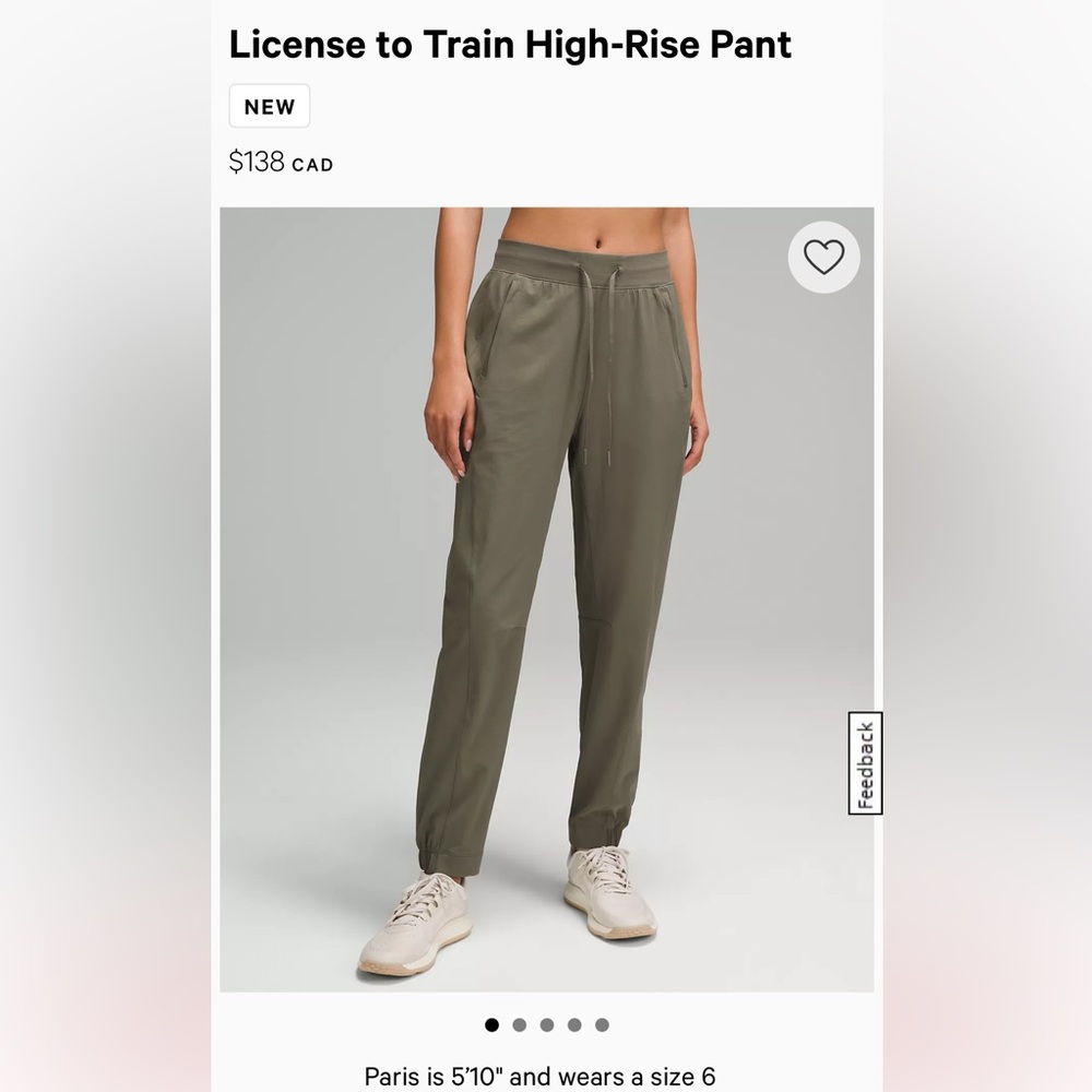 LULU LEMON License to train high rise pants BNWOT
